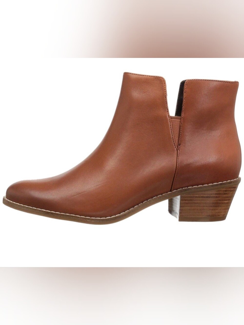 Cole Haan Womens Abbot Bootie Leather Almond Toe Ankle Fashion Boots 8.5 B